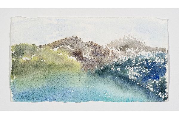 Making Space XIII, watercolour on Saint Armand, 10x6 in.